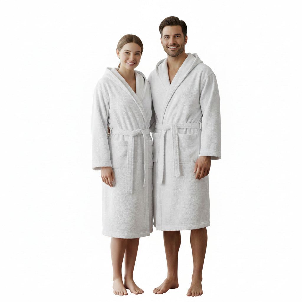 Accappatoio spugna Mae by Via Roma 60 Living Bianco - Ruocco Home