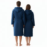 Accappatoio spugna Mae by Via Roma 60 Living Blu Denim - Ruocco Home