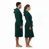 Accappatoio spugna Mae by Via Roma 60 Living Verde Inglese - Ruocco Home