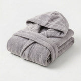 Accappatoio taglie forti da 3xl a 8xl Ruocco Home in spugna color perla piegato