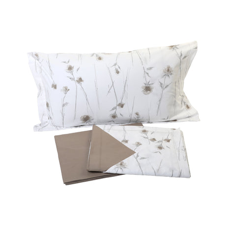Botticelli Home Fiore Double Patterned Sheet Set with 4 Pillowcases (Various Colours)