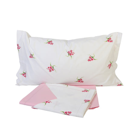 Botticelli Home Violetta Double Bed Set with 4 Pillowcases (Various Colours)