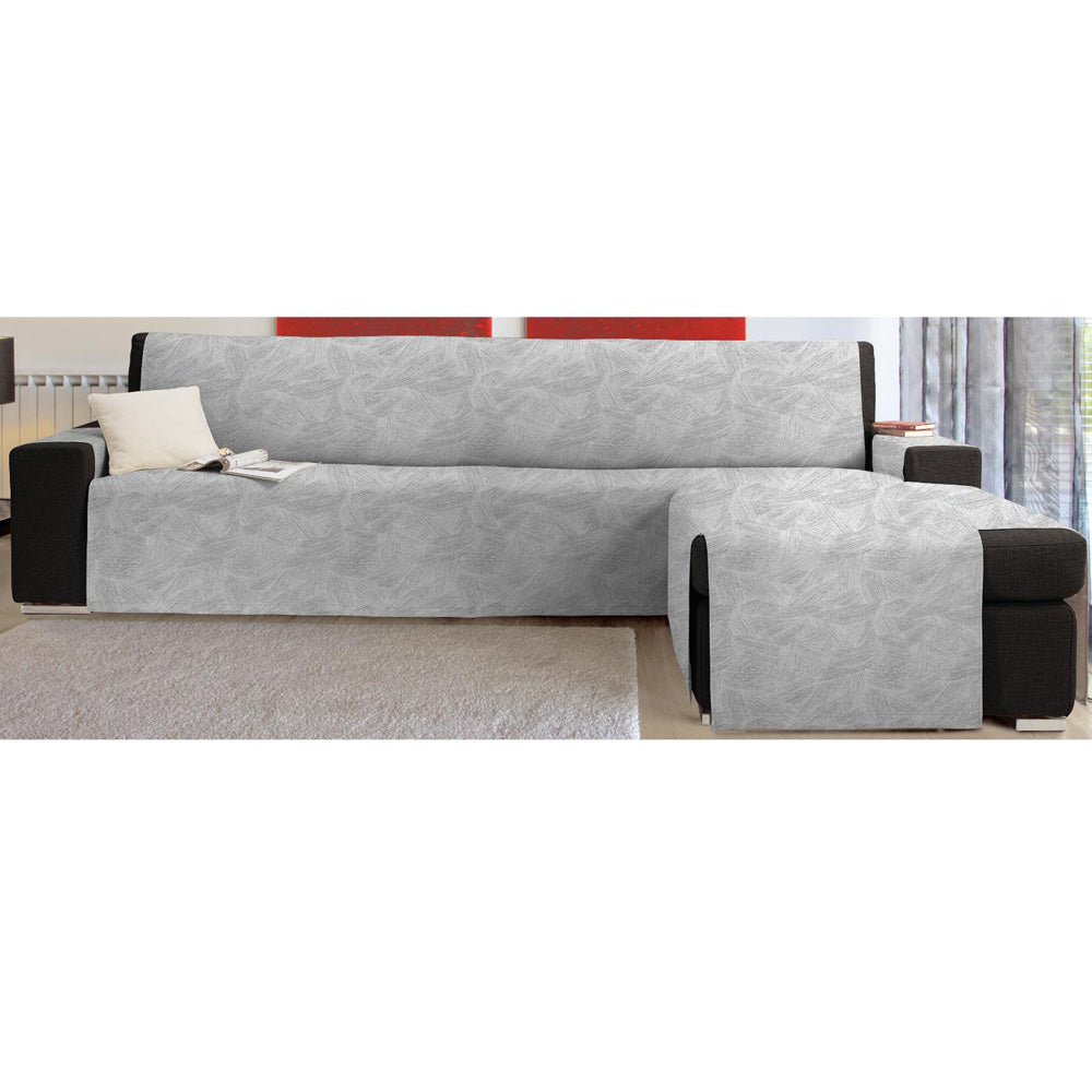 Scudo sofa cover with peninsula on the right or left anti-stain Via Roma, 60 Water Clean Art Various Colors