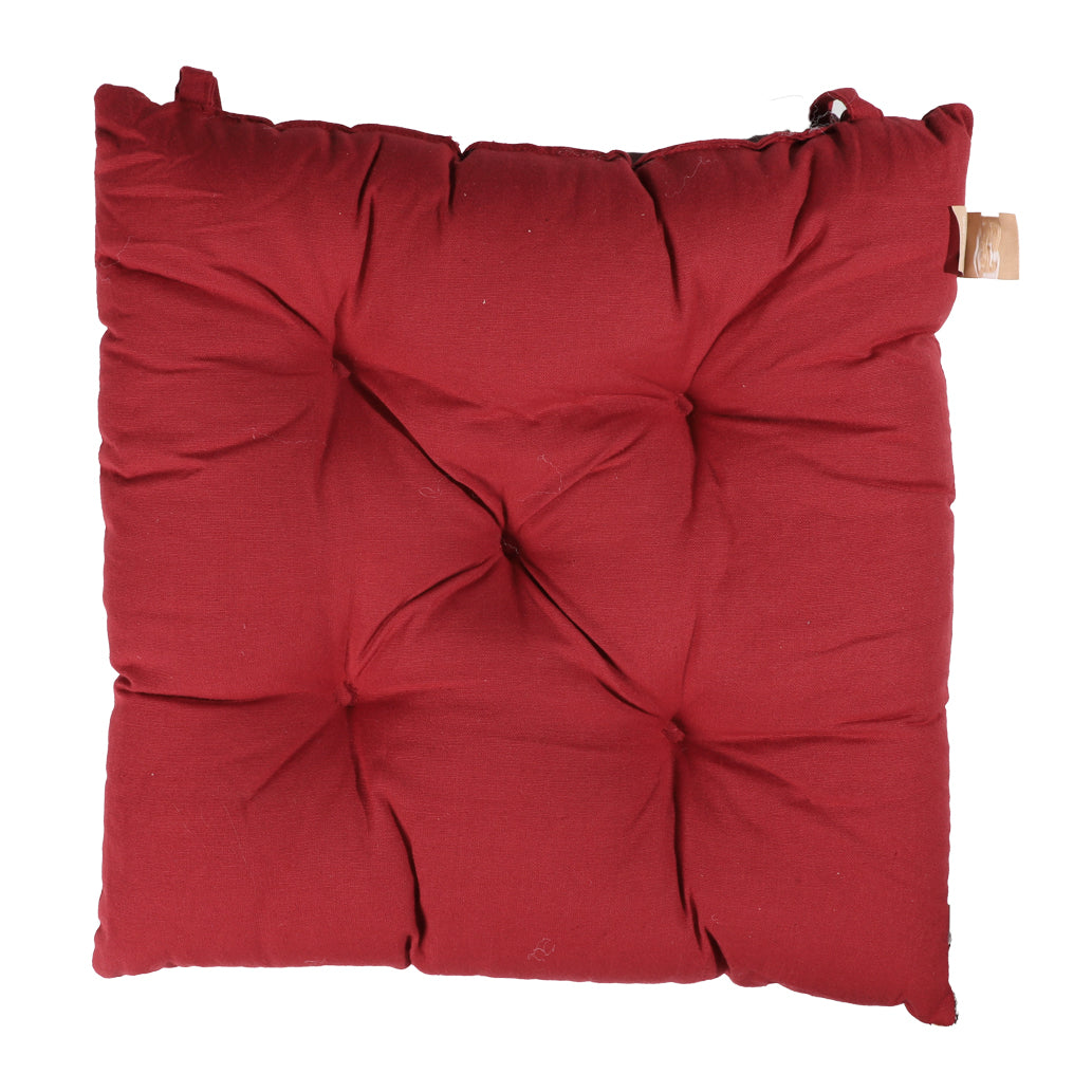 Cuscini per Sedie Imbottito con Laccetti Fancy Home Iris Home Shabby 42x42 cm Vari Colori