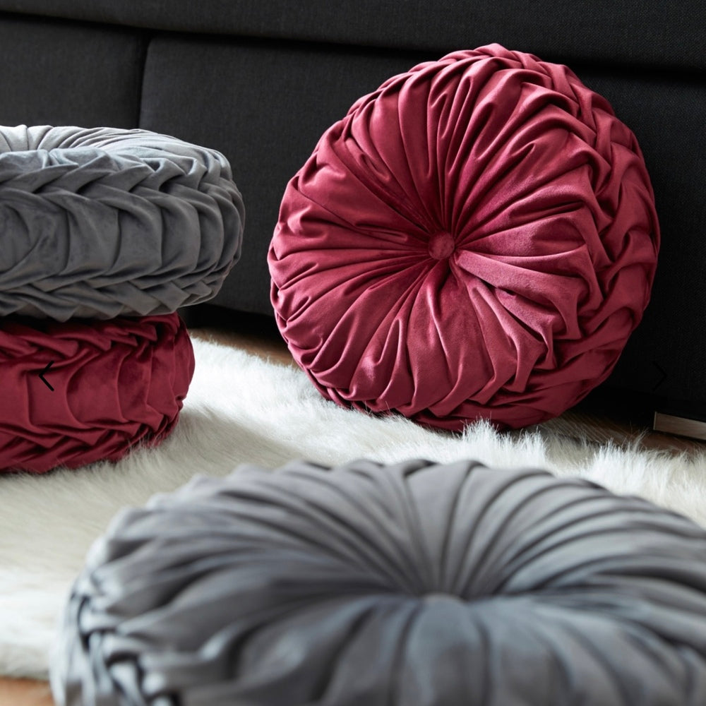 Ruocco Home Giosy Round Velvet Furnishing Cushion