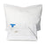 Set lenzuolino per culla lettino in piquet e tela Aida colore blu