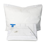 Set lenzuolino per culla lettino in piquet e tela Aida colore blu
