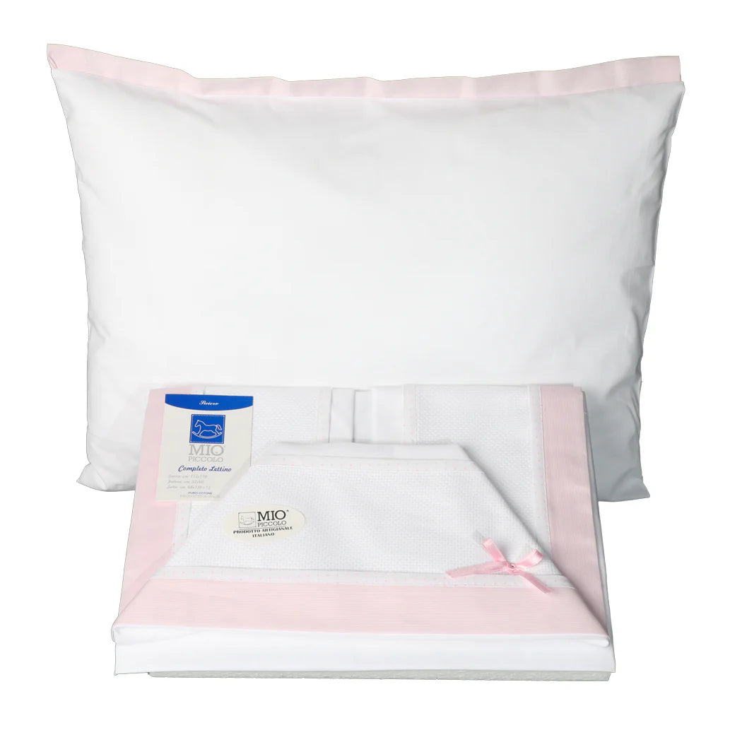 Lenzuolino Personalizzato con Nome Ricamato – Set Culla e Carrozzino | Ruocco Home