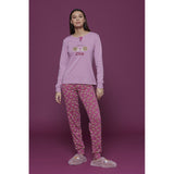 Women's Pajamas in Warm Cotton Noidìnotte 7876
