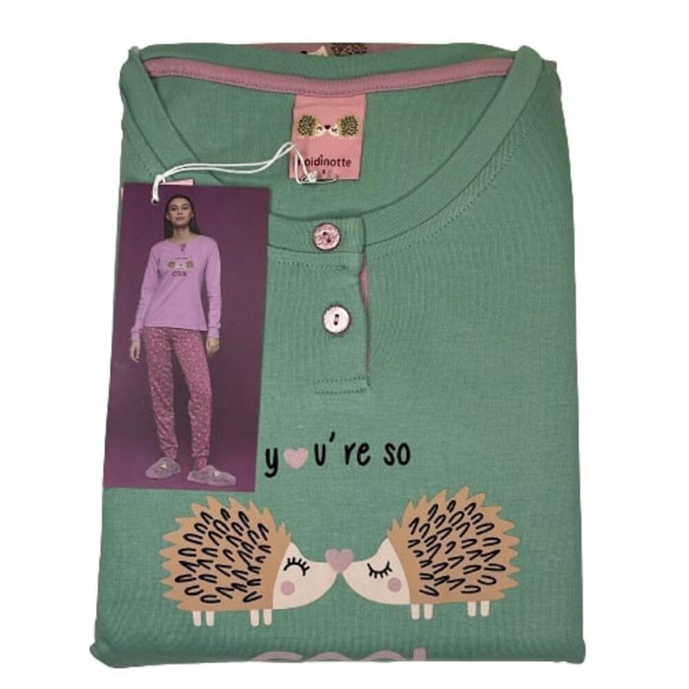 Pigiama Donna in Caldo Cotone Noidinotte 7876 Ruocco Store
