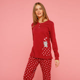 Noidìnotte Trilly Women's Warm Cotton Plush Pajamas Various Colors