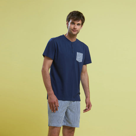 Noidìnotte Trendy Men's Pajamas 100% Cotton Various Colors