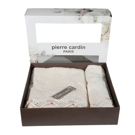 Pierre Cardin Elegant Face + Guest Terry Bath Towel Set Various Colors