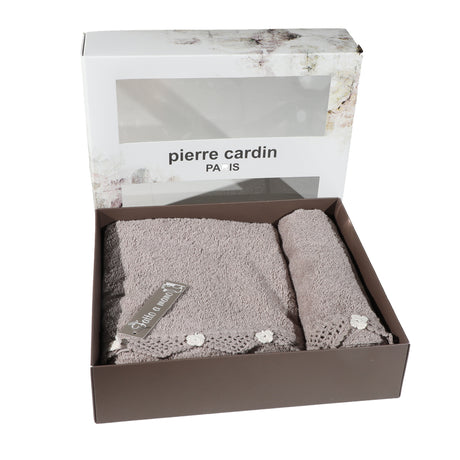 Pierre Cardin Elegant Face + Guest Terry Bath Towel Set Various Colors