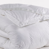 Vista ravvicinata che evidenzia la morbidezza e l'effetto soffice del topper con imbottitura in microsfere Fiberball