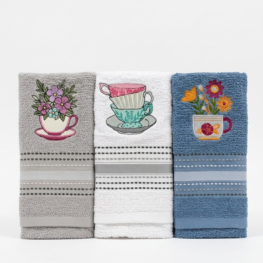 Set 3 strofinacci spugna 50x70 cm modello Relax Botticelli Home