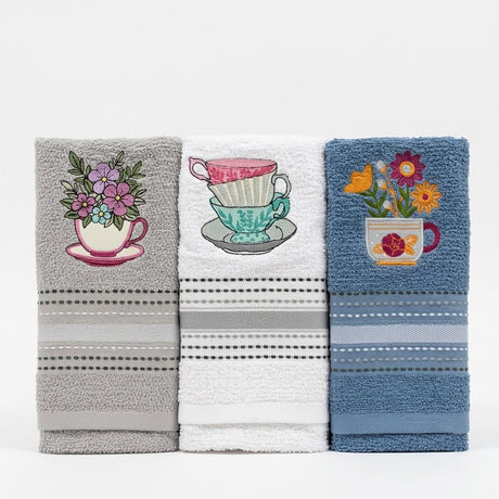 Set 3 strofinacci spugna 50x70 cm modello Relax Botticelli Home