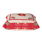 Cuscino Arredo Imbottito Natalizio Emily Home Etoile Rouge Oro 45x45 cm