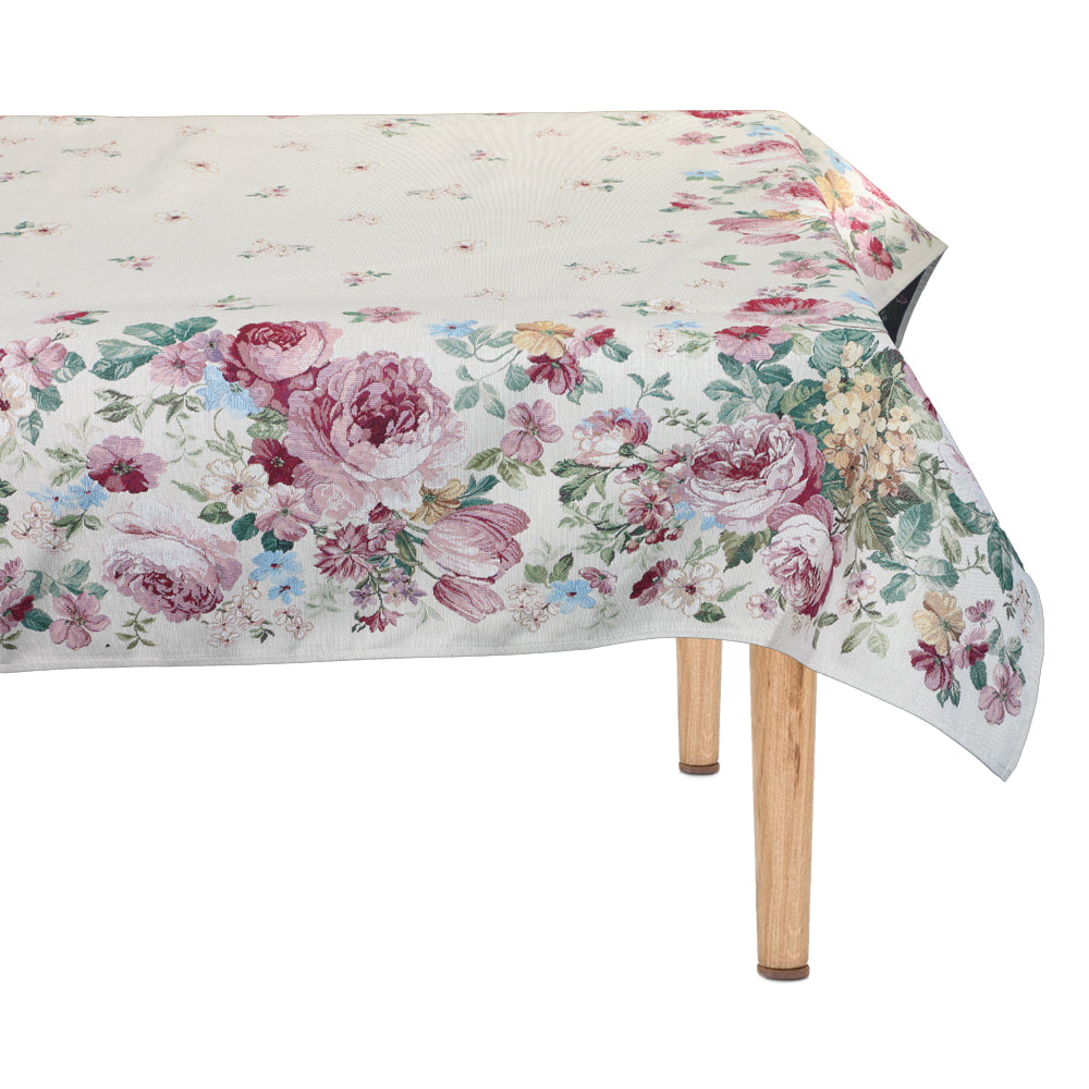 Emily Home Romantic table cover - rectangular 6 seats Measurements 140 x 180 cm