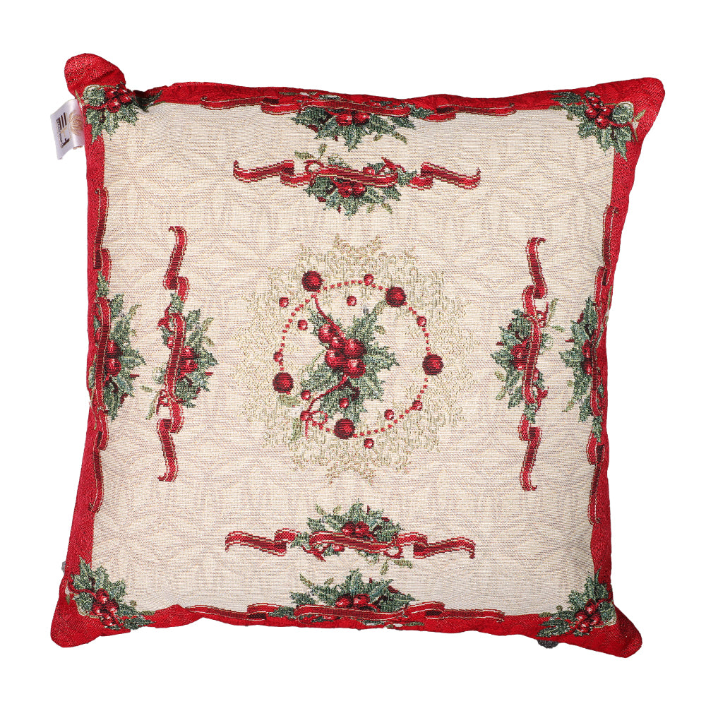 Cuscino Arredo Imbottito Natalizio Emily Home Houx Oro 45x45 cm
