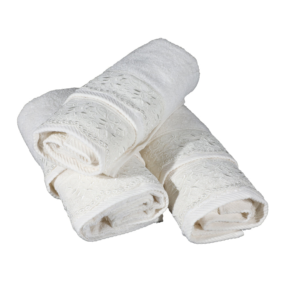 Terry Towel Set 3+3 - 100% Cotton Botticelli Home Sabrina