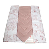 Rectangular Tablecloth and Napkins 6/12 places Damask Flower Pierre Cardin - various colors