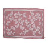 Kitchen Towel Artistic Fabric Umbrian Eros Linen Blend Red Color 50x70 cm