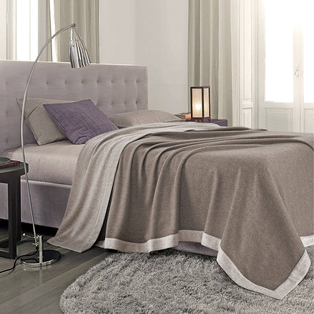 Maxi Double Blanket Lanerossi Afrodite Superfine Merino Wool Ruocco Store