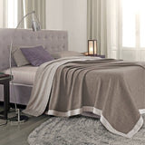 Maxi Double Blanket Lanerossi Afrodite Superfine Merino Wool 240x260 cm Various Colors