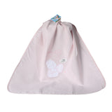 Pure Cotton Piquet Pram Crib Blanket Mio Piccolo Happy Bear 75x95 cm Pink