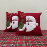Pair of Botticelli Home Santa Claus Christmas Decor Cushions