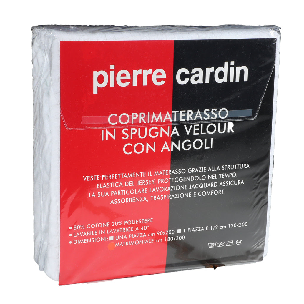 Double Pierre Cardin Pegaso Velor Sponge Mattress Cover 180x200 cm