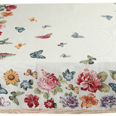 Emily Home Wildflowers Rectangular Table Cover in Gobelin 12 Seats 140x260 cm