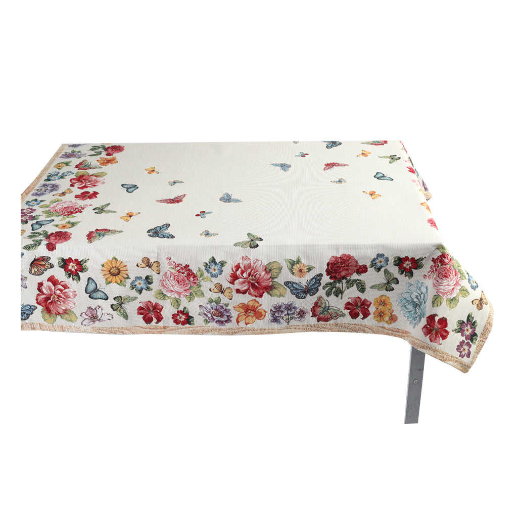 Emily Home Rectangular Table Cover Wildflowers in Gobelin 140x180 cm