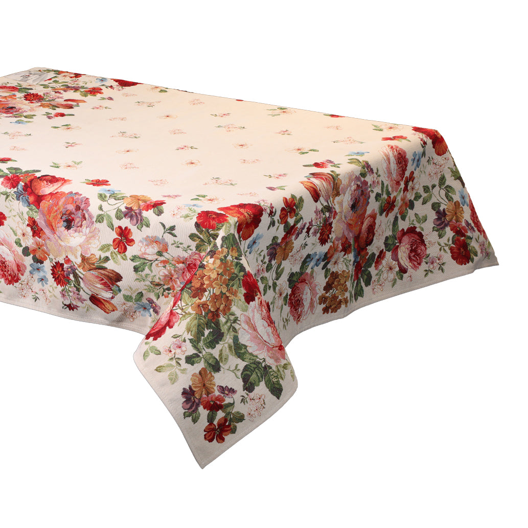 Emily Home Flora rechteckige Tischdecke in Gobelin 140 x 260 cm – Ruocco Store