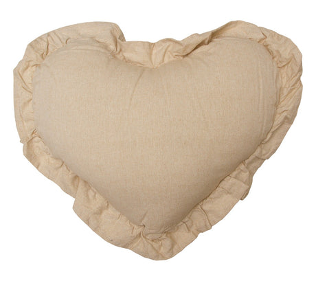 L'Atelier17 Little Heart Frill Cotton Blend Furnishing Cushion