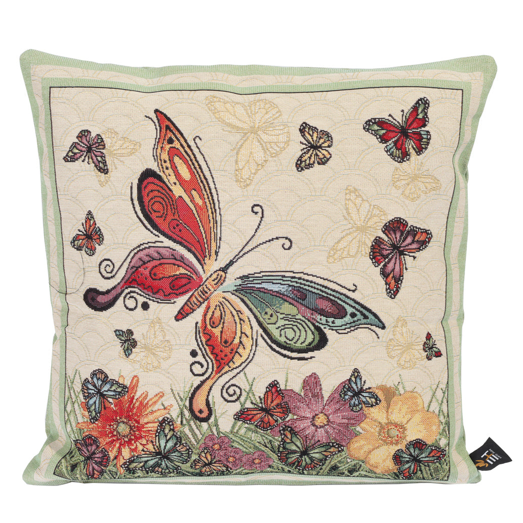 Emily Home Butterfly Sofa Cushion in Gobelin 45 x 45 cm