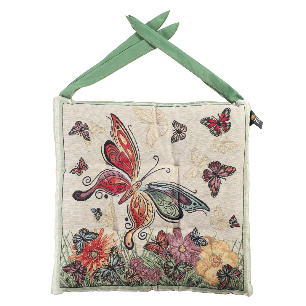 Cuscino Sedia Emily Home Butterfly in Gobelin 40 x 40 cm