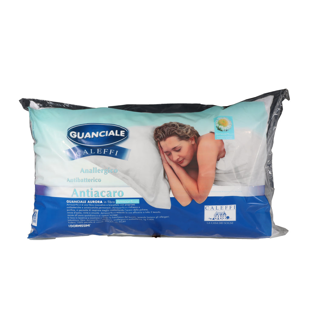 Anti-mite and Antibacterial Pillow Caleffi Aurora 50x80 cm