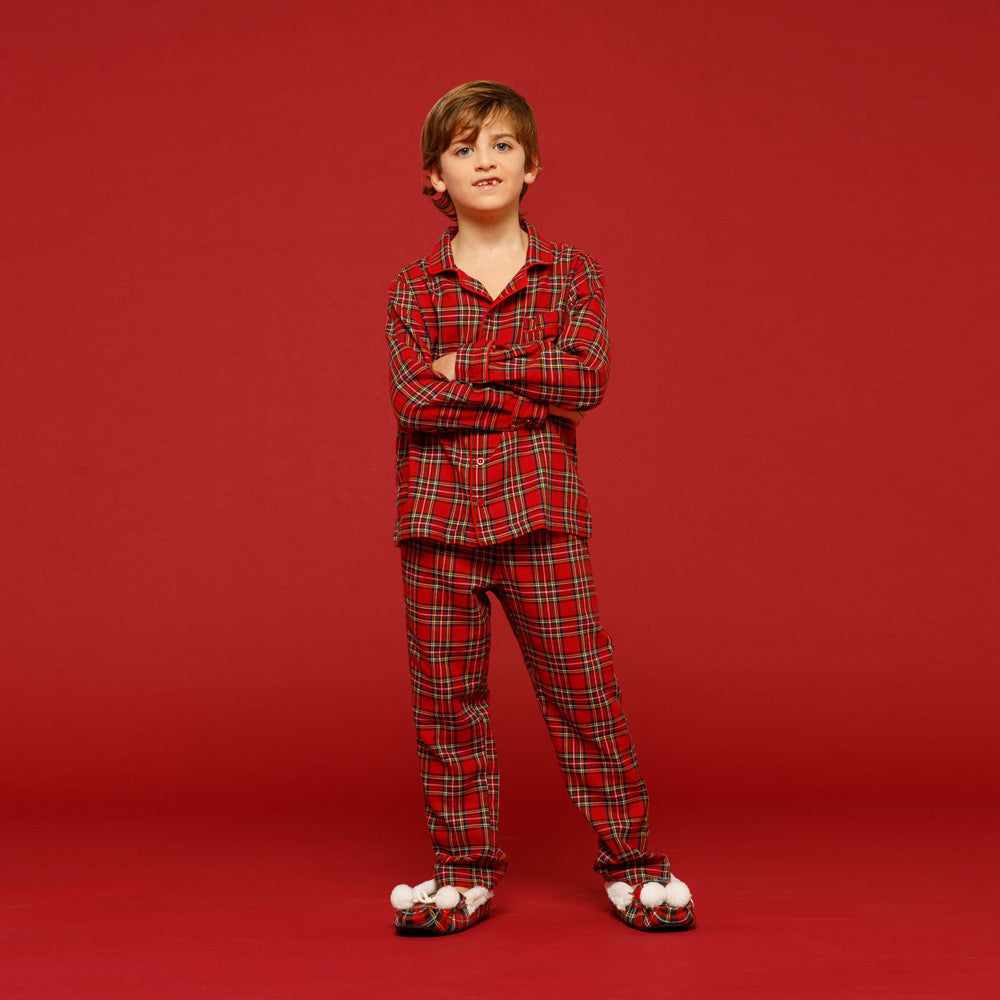 Noidinotte Tartan Flannel Pajamas for Boys and Girls Ruocco Store