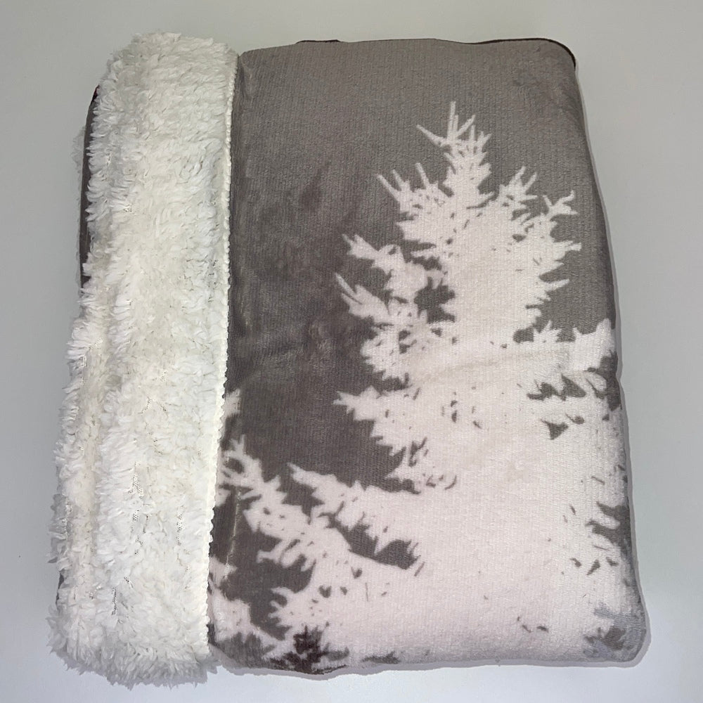 Christmas Plaid with Fur Daunex Tree 130x160 cm