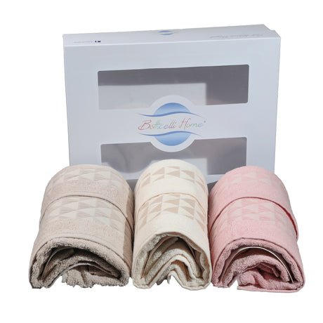 Set asciugamani Spugna 3+3 - Stella - Botticelli Home Patos Ass.B