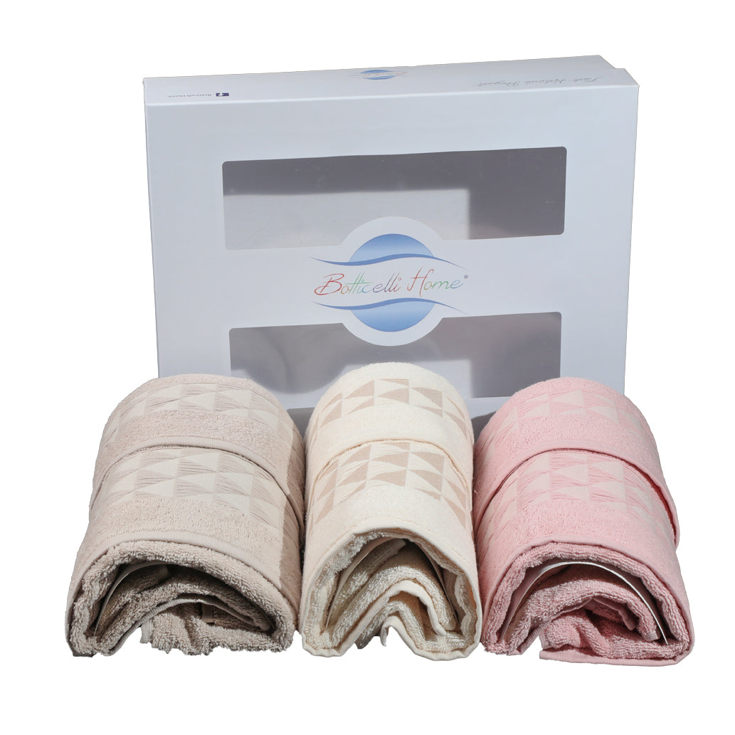 Set Asciugamani Bagno 3 + 3 Viso e Ospiti Botticelli Home Gradation –  Ruocco Store