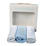Set of 3 "Baby Star" SQUARE GAUZE Newborn Towels - MY LITTLE ONE