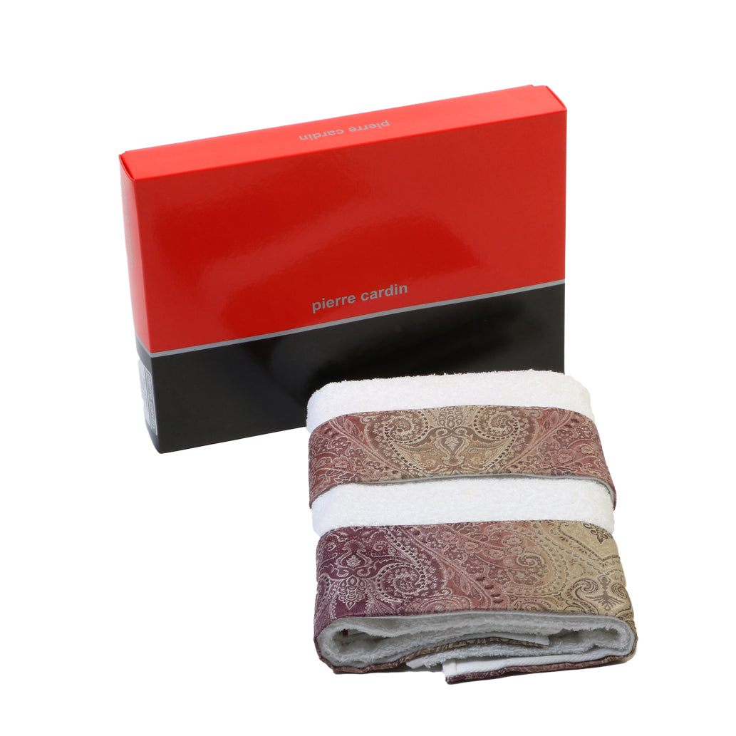 Set Asciugamani Morbida Spugna Pierre Cardin Classy 1 + 1 Bianco
