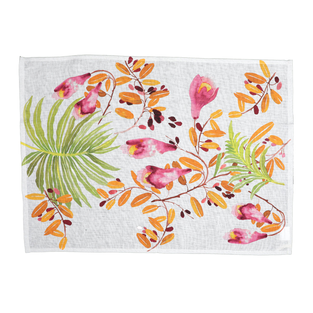 Amaranta Printed Linen Kitchen Towel 50x70 cm