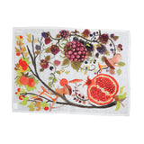 Strofinaccio da Cucina Tessuto Artistico Umbro Passione 50x70 cm Lino Stampato Bianco