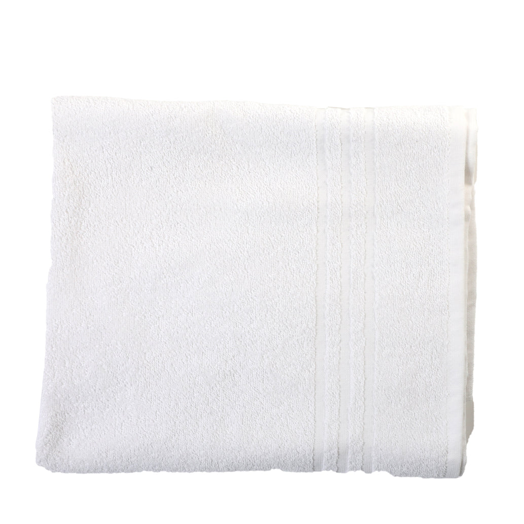 Botticelli Home Hotellerie White Sponge Shower Towel 400gr 95 x 145 cm for Hotels and B&amp;Bs
