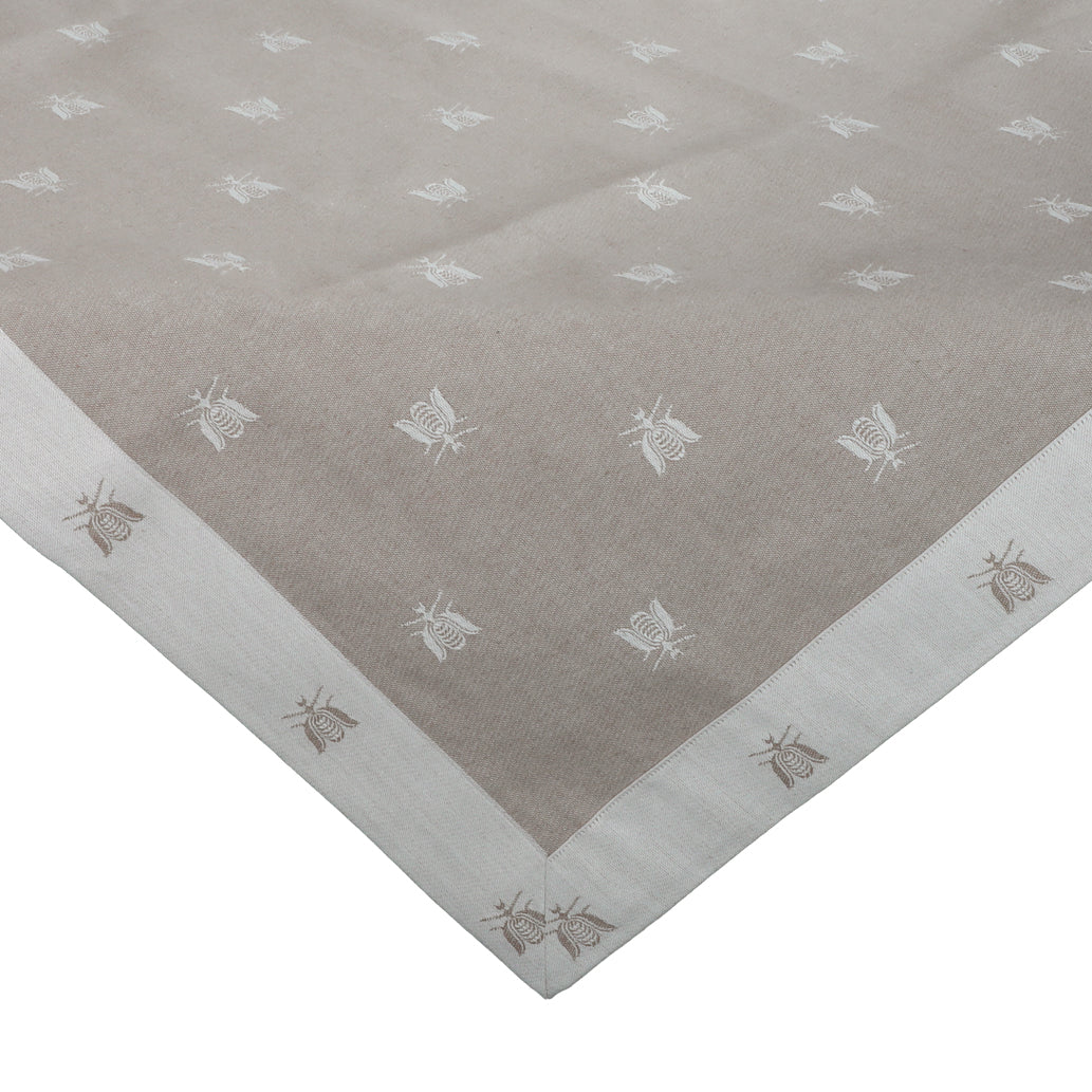 Square Tablecloth 90x90 cm Umbrian Artistic Fabric Ape Line Pure Cotton Raw Color